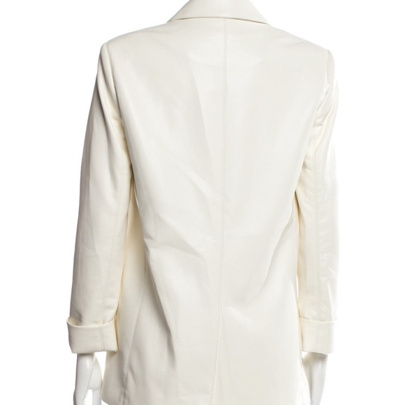 Alice + Olivia Cream Textured Blazer with Tailored Design SZ 0 (XS) - Picture 8 of 10